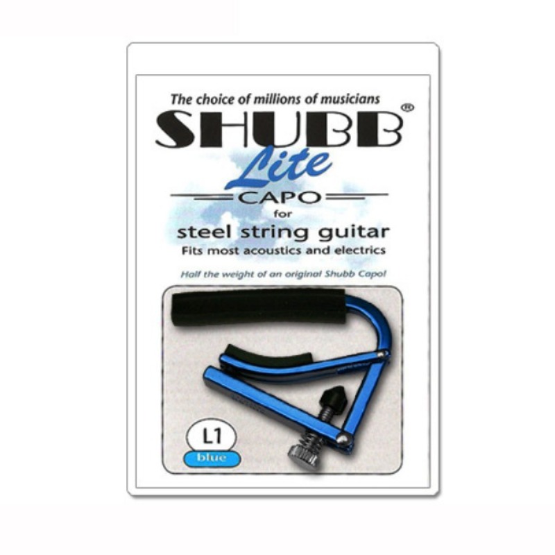 SHUBB 셔브/슈브 통기타 카포 Lite L1 BLUE CAPO